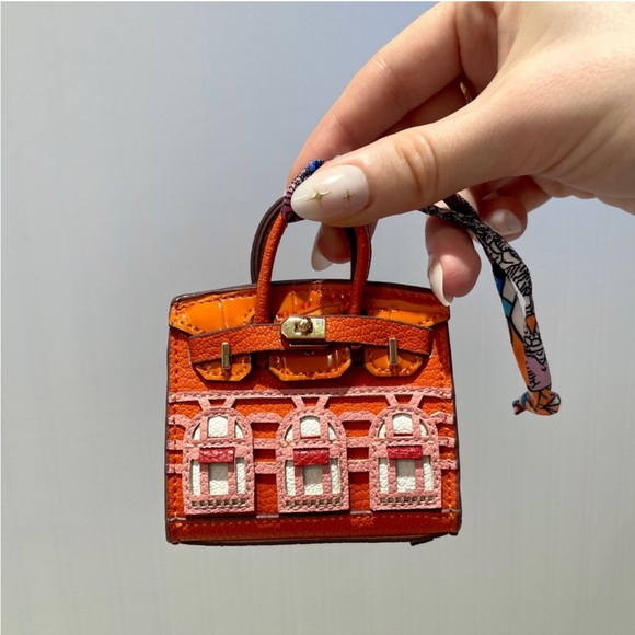Handbags - Mini Satchel Bag Charm - turnlock